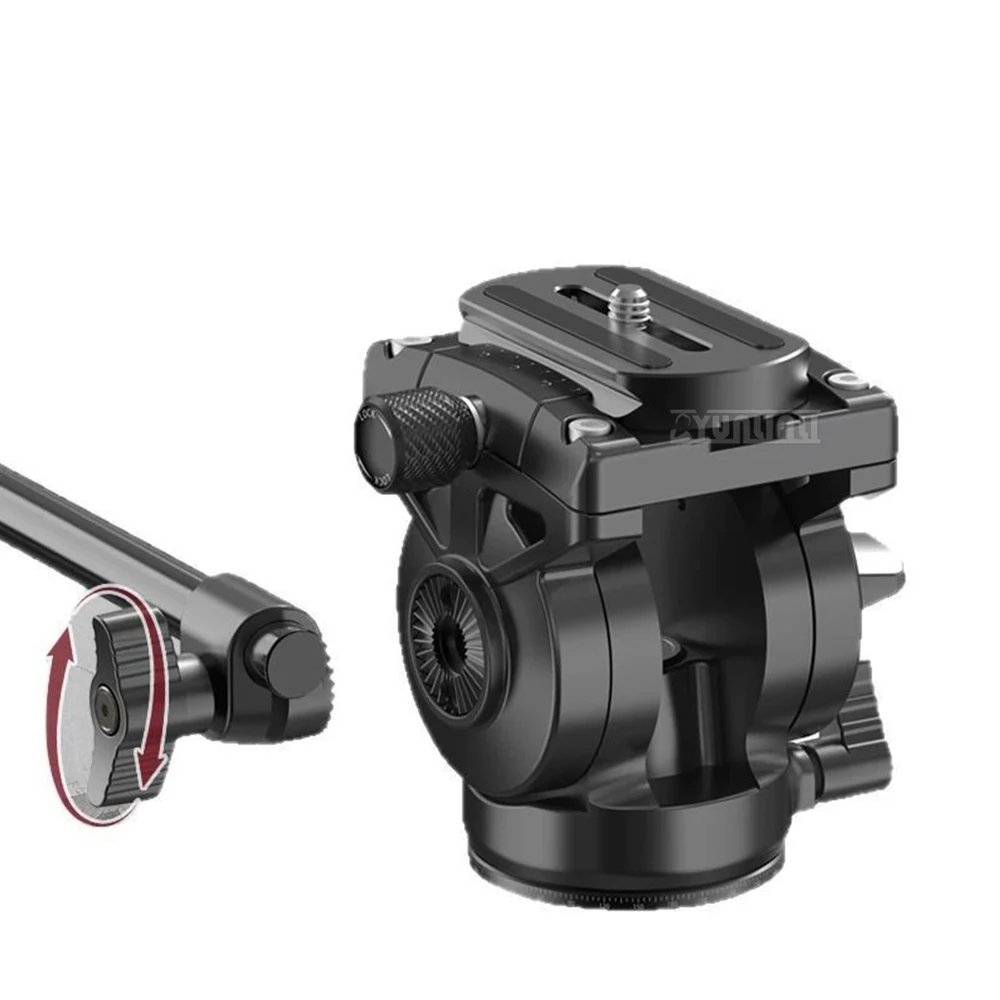 2026 سبائك الألومنيوم كاميرا التصوير الفوتوغرافي gimbal قطب بانورامي ترايبود العالمي الشريحة السكك الحديدية شقة الفم رئيس هيدروليكي