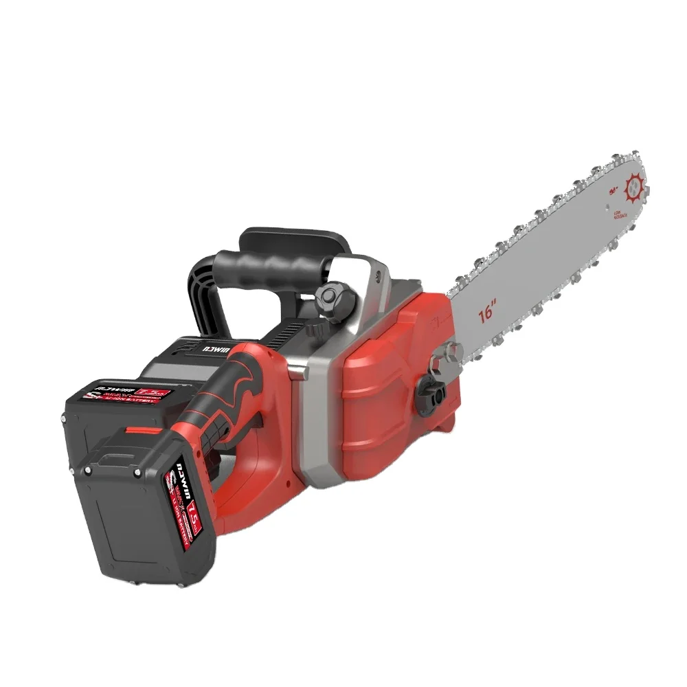 

Электрическая цепная пила Nawin с литиевой батареей, 16 дюймов, станки для резки древесины, аккумуляторная бензиновая бензопила для работы на дворах, сверхмощная