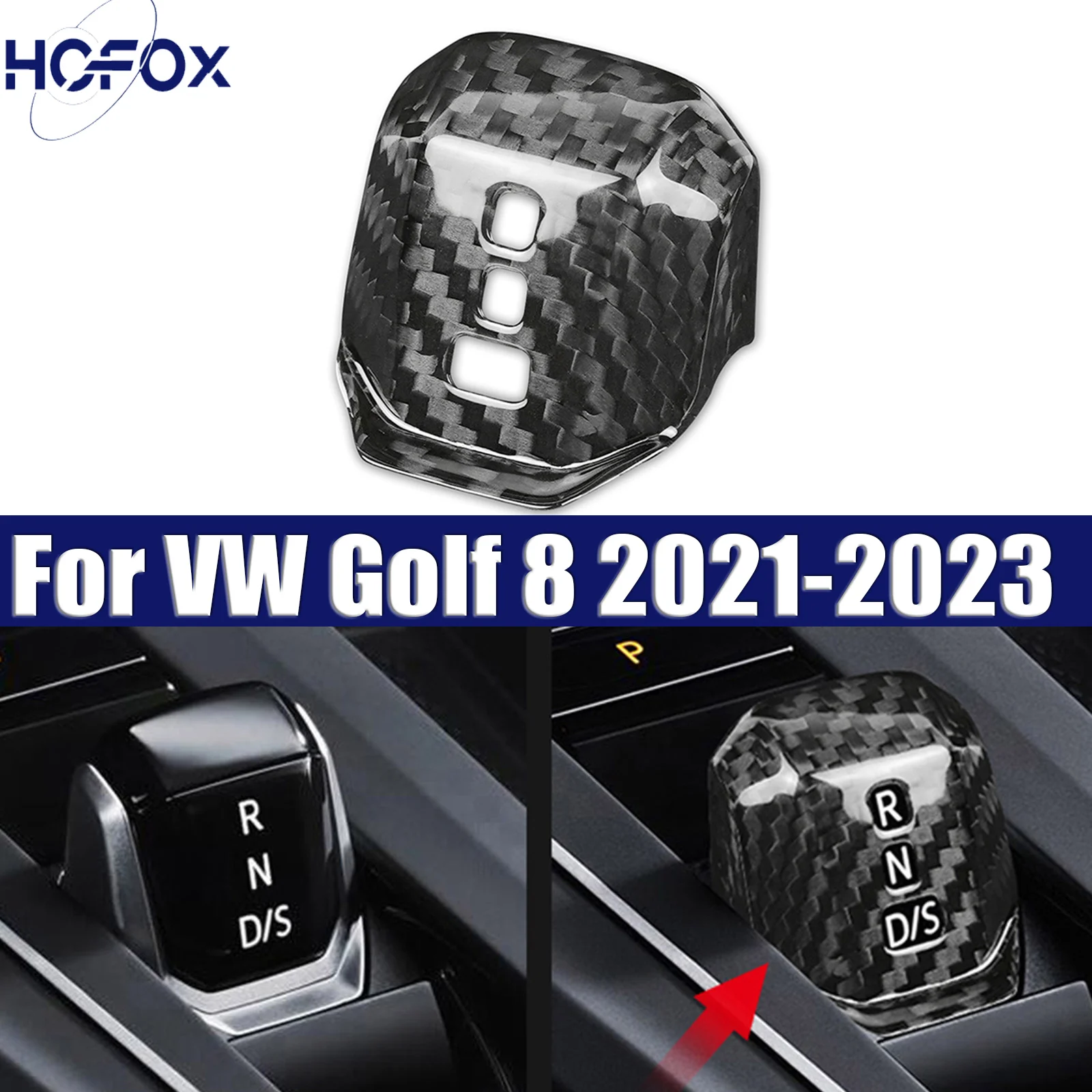 

Gear Shift Knob Trim Cover Sticker For VW Golf 8 2021-2023