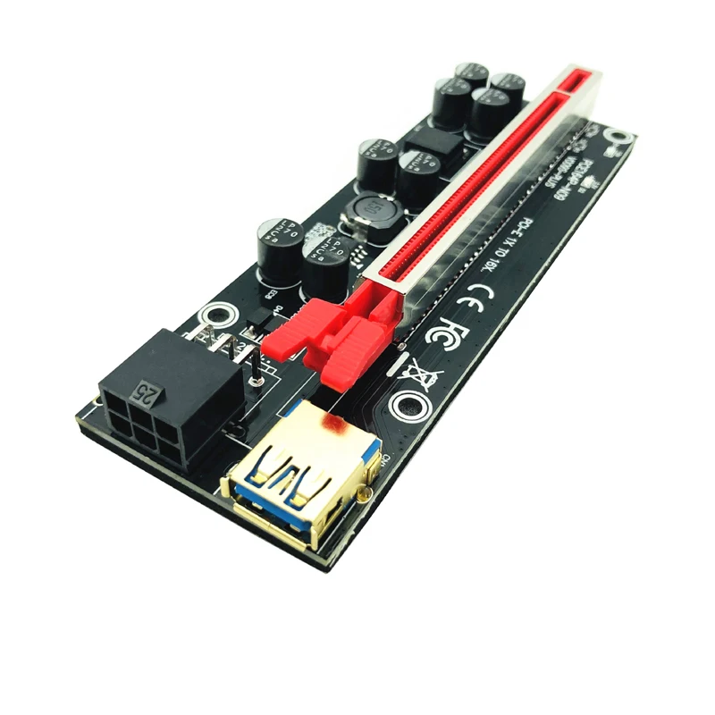 صاعد PCIE 009S Plus ذهبي ، USB ، PCI E Cable ، Express x16 ، GPU Riser ، بطاقة فيديو لتعدين BTC Bitcoin ، 1-10