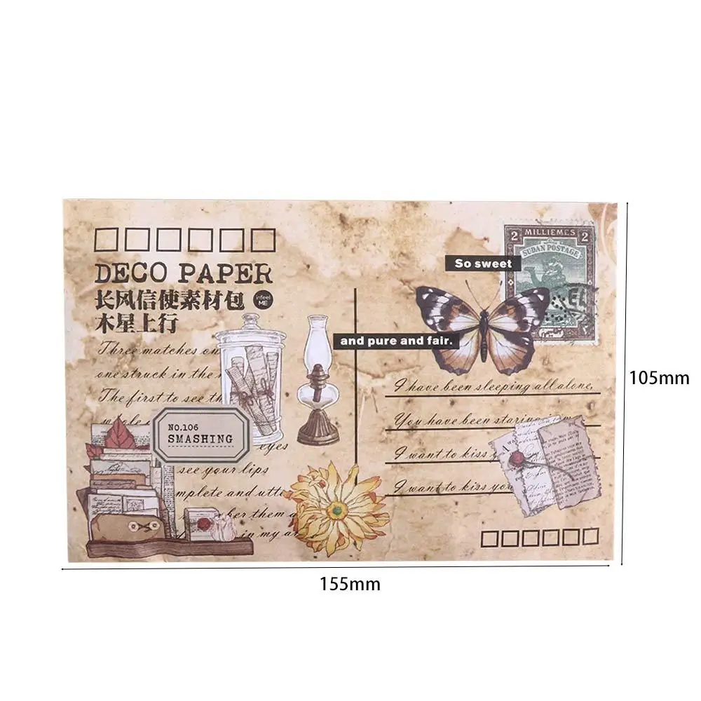 Journal Kit Planner Sticker DIY Ablum Diary Flora Space Vintage Sticker Pack Decoupage Paper DIY Scrapbooking Vintage Sticker