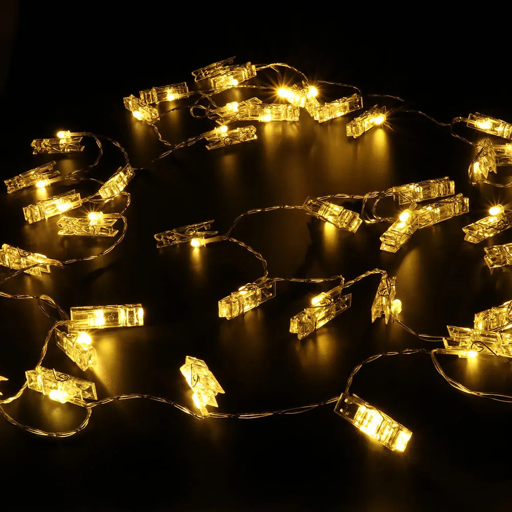 

50 Led 5M Photo String Light Warm White For Wedding Party Holiday Decoration Led String Lights Festival Event Home Decor