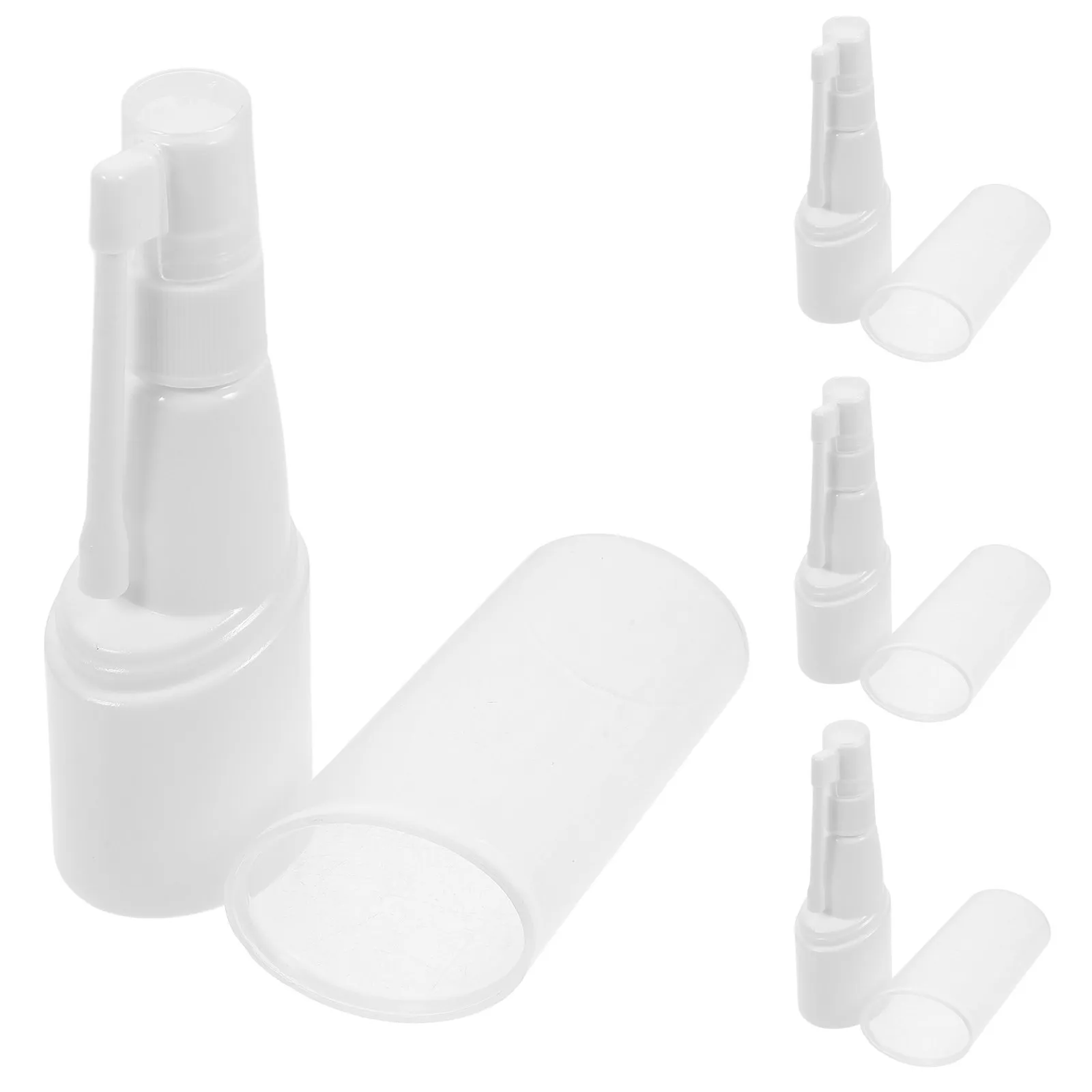10pcs Portable Elephant Nose Spray Bottle Empty Refillable Plastic Mist Sprayer Compact Nasal Spray Bottles For Travel Exercise