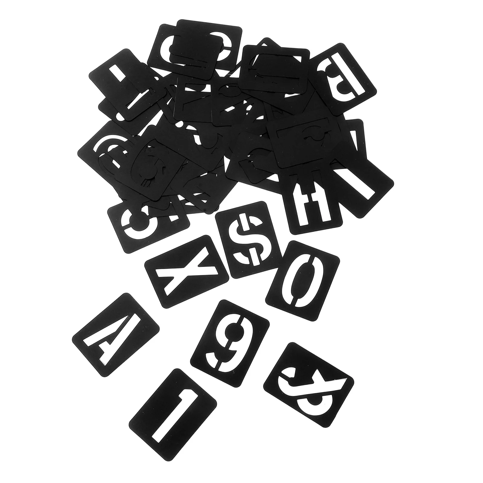 

42 Pcs Alphanumeric Spray Stencil Board DIY Hollow Letters Numbers Symbols Wall Furniture Painting Graffiti Template Craft