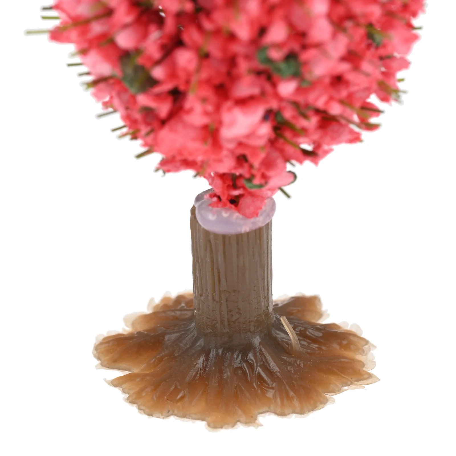 20 قطعة 4.5 سنتيمتر و 6 سنتيمتر الوردي زهرة شجرة نموذج قطار الاصطناعي مصغرة شجرة مشهد السكك الحديدية الديكور بناء المشهد ديكور