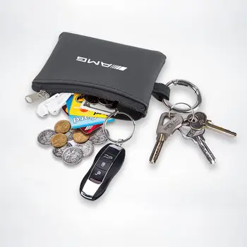 Kožená klíčenka od auta, pouzdro na mince a klíče od auta, autopříslušenství pro Mercedes Benz AMG W223 W213 W206 W464 W247 W167 W166 W222 W205 W204 6 nejlepší prodej Kožený kryt klíče od Mercedes-Benz - №6