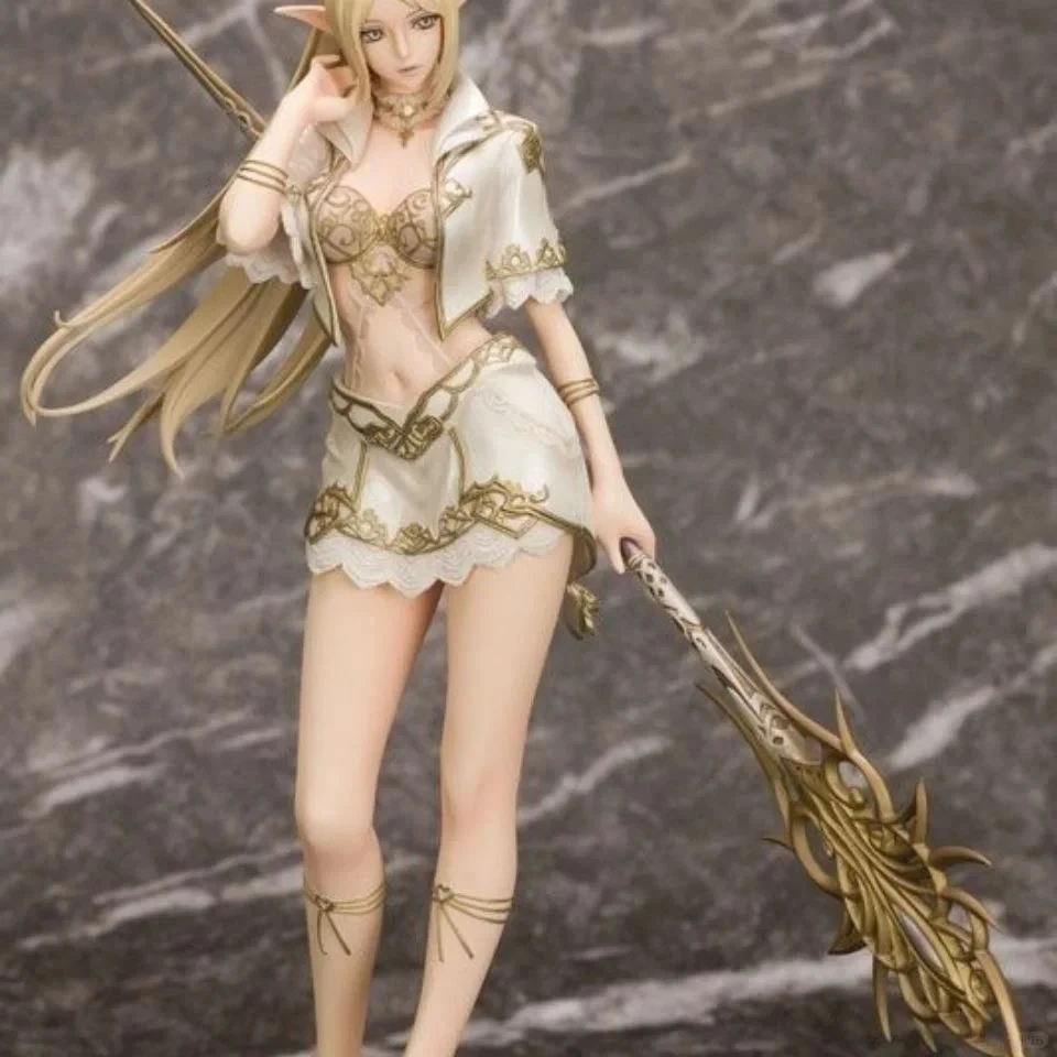 Cartoon Animation Beautiful Young Girl 1/7 Scale Hand-Made Female Mage Elf Action Figure White Lineage Paradise II Collectible