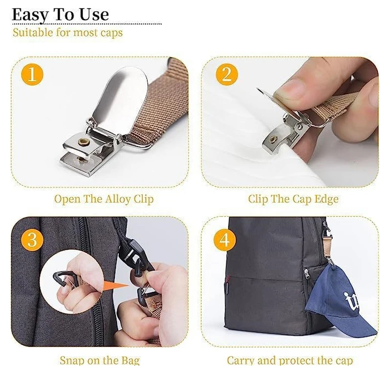 屋外旅行麦わら帽子クリップポータブル帽子クリップ多目的屋外収納クリップ