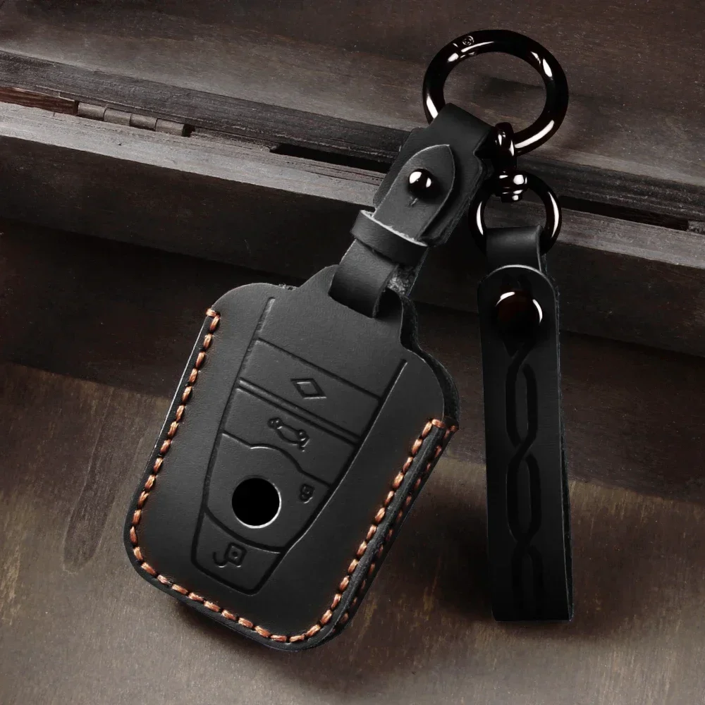 

Leather Car Key Case for I3 Key Cover for BMW I8 New Energy Electric Vehicle Key Protection Bag Shell