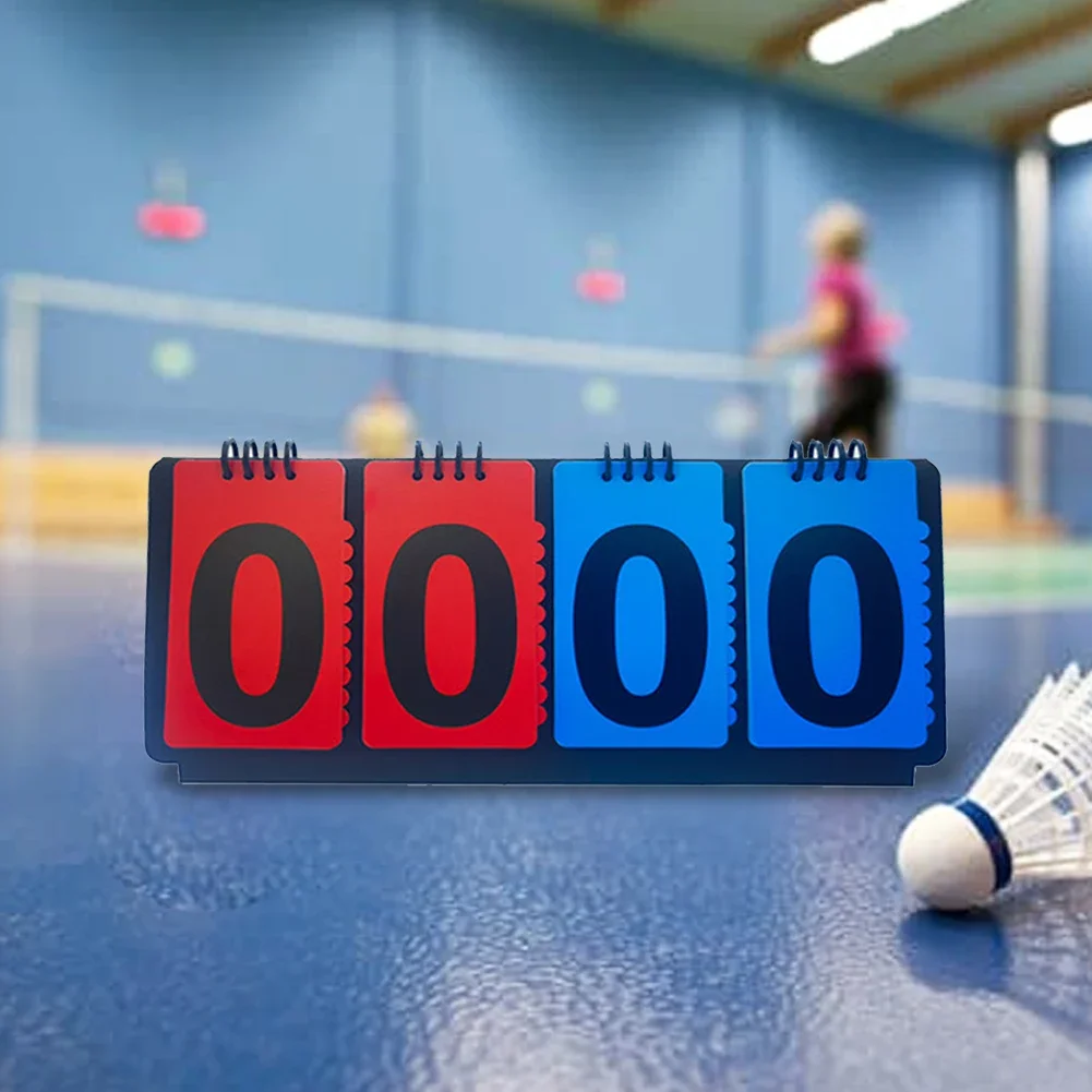 4-cijferig scorebord Sportcompetitiescorebord Handmatige score Flip-kaarten voor honkbal Coaches Tennisbal Basketbal Voetbal