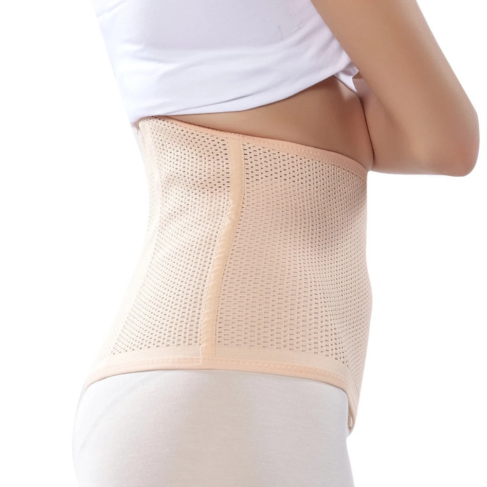 Women Mesh Tummy Control Postpartum Support Belt Breathable Body Shaper Abdominal Support Girdle Maternity Belly Band