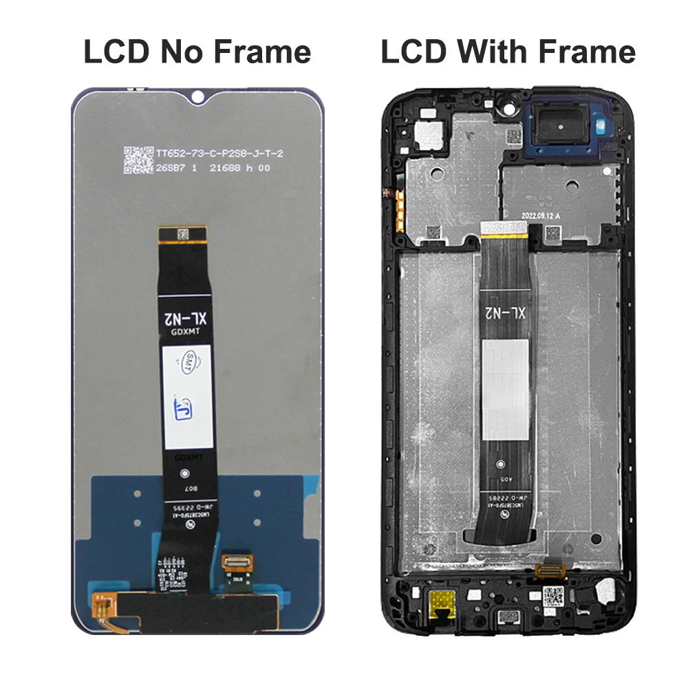 For Xiaomi Redmi A1 Plus Lcd Display Touch Screen Digitizer Assembly For Redmi A1 Display A1+ 220733SFG Screen With Frame Replac