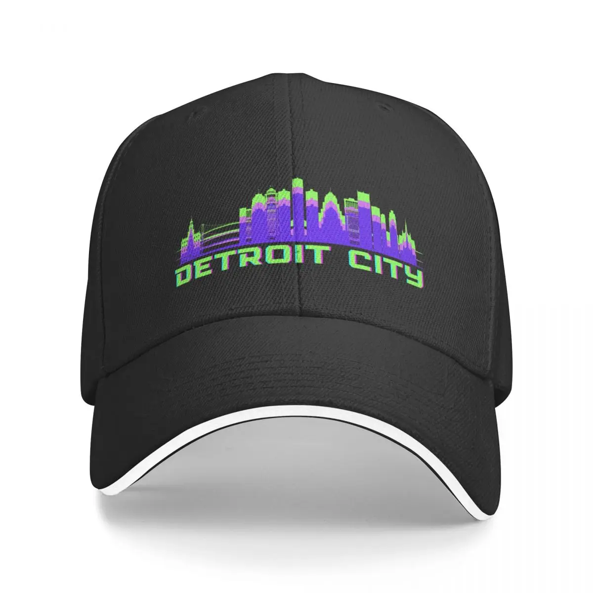 Detroit City Skyscraper Baseball Cap birthday Hat Man For The Sun Men Golf Wear Women's