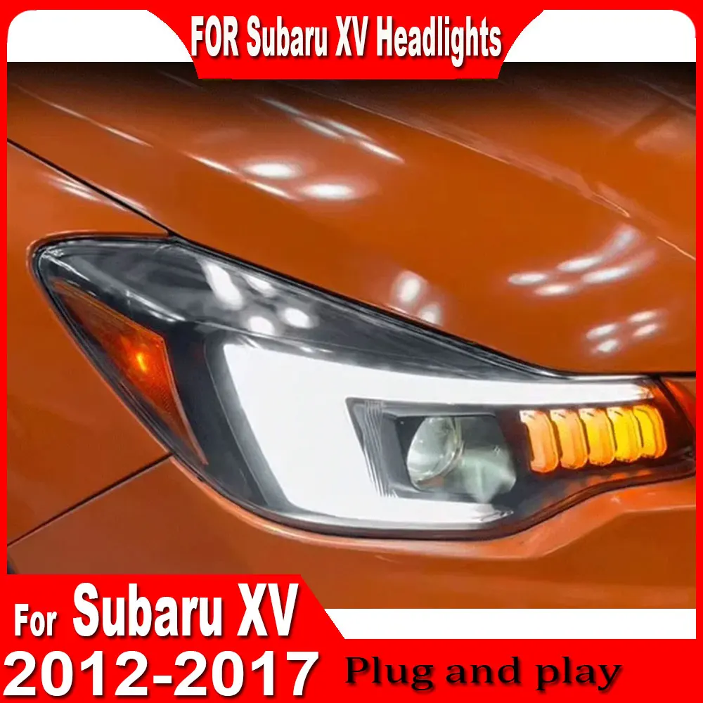

Car headlights For Subaru XV 2012-2017 Headlamp Assemblies with Modified LED Lenses Dynamic Daytime Running Lights Flowing