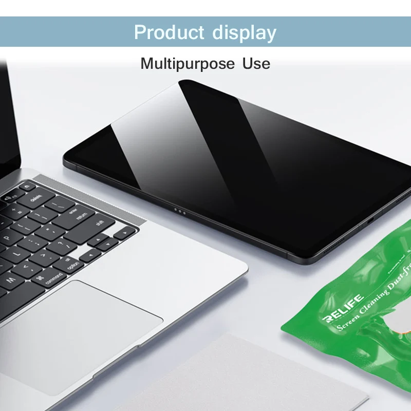 RELIFE RL-045A LCD Screen Cleaning Dust-free Wipes for Mobile Phone Tablet Laptop Anti-static Camera Lens Dust Remover Cloth