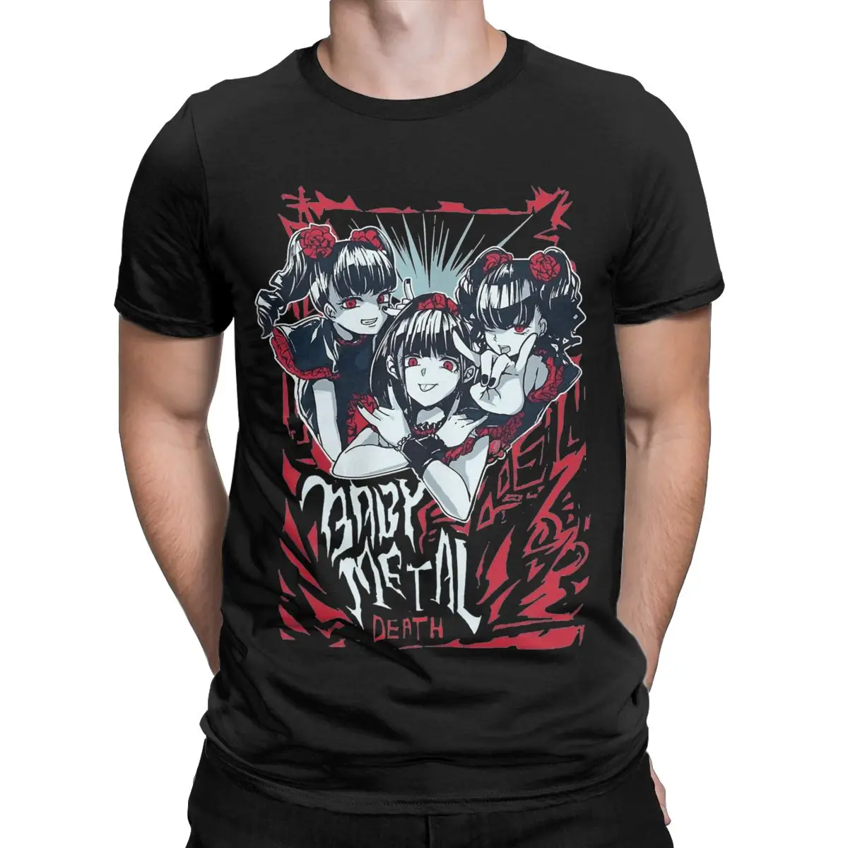 Vintage BabyMetal Tokyo Metal Band T-Shirts Men Women 100% Cotton Tees Shirt Printed Clothing