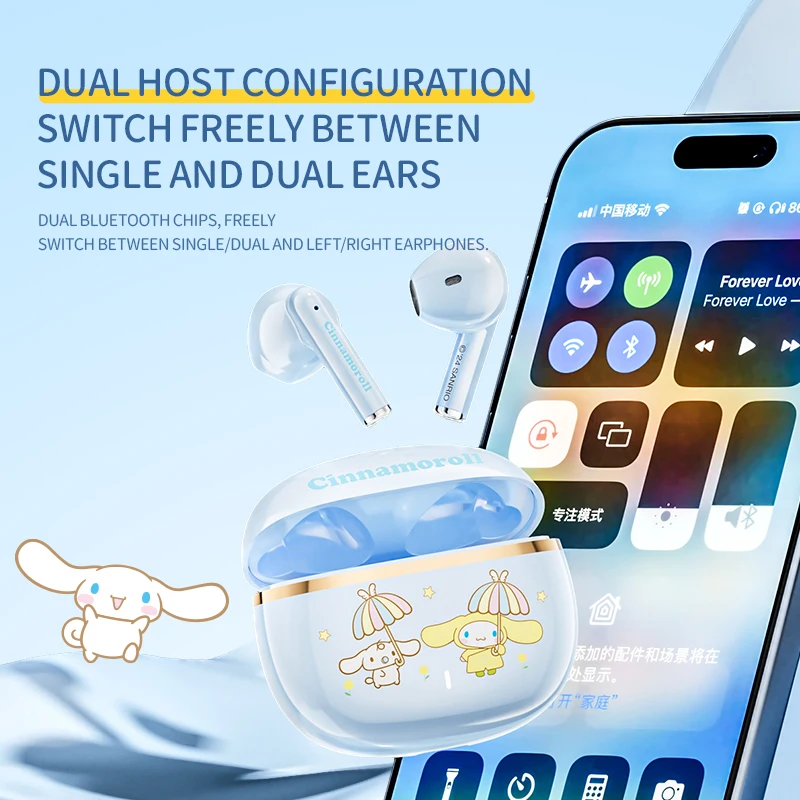 MBL65 Draadloze Bluetooth-headset HiFi Lossless geluidskwaliteit HD Spraakoproep Lichtgewicht Comfortabel Aanraakbediening Compact Mooi