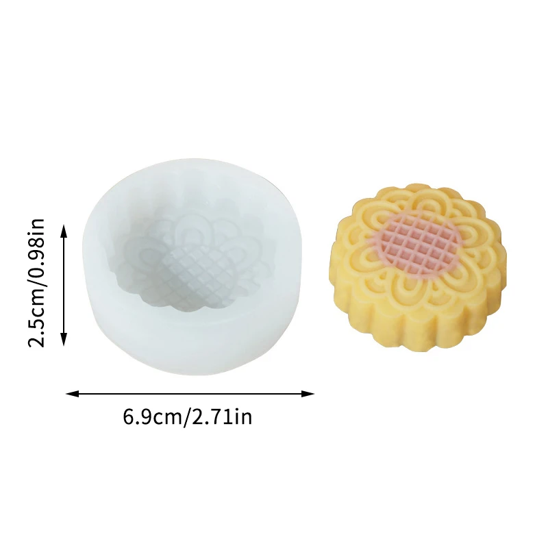 Figure Chinese Style Moon Cake Silicone Mold Cookie Mold Decoration Dessert Tool Handmade Baking