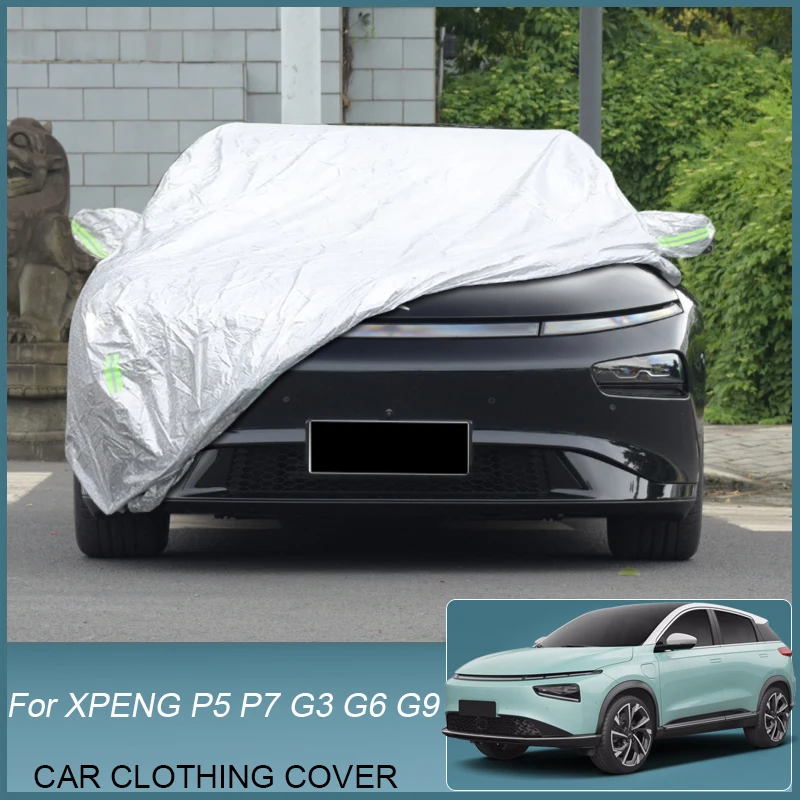 

Car Cloth Cover Rain Frost Snow Sunshade For XPENG G3 G3i G6 G9 P5 P7 P7i 2022-2025 Dust Waterproof Anti-UV Cover Accessories