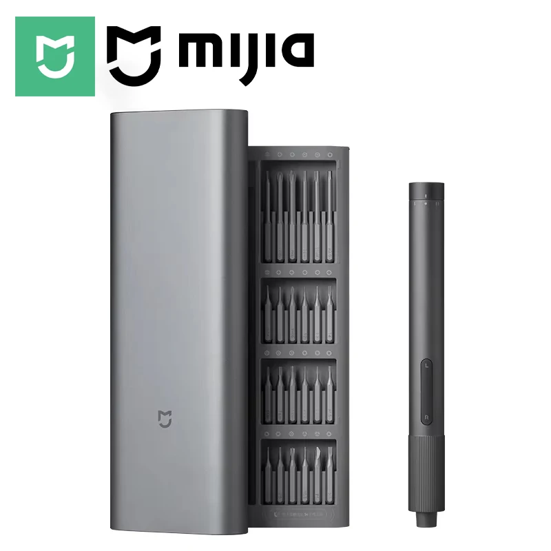 MIJIA Electric Precision Screwdriver Magnetic Kit,With 24 S2 Steel Bits,2 Torque Setting,For Smart Home PC Phone Repair