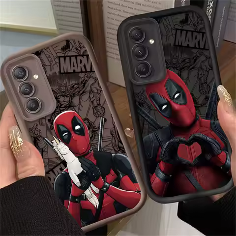 Marvel Deadpool Silicone Phone Case for Samsung Galaxy A24 A55 A35 A25 A15 A05 A05S A13 A23 A12 A22 A32 A52 A52S A71 A72 A51