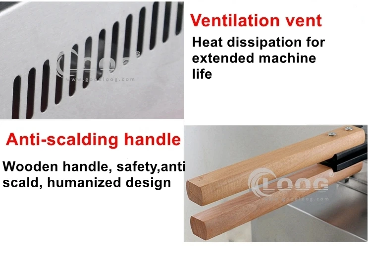 ماكينة صنع وافل البيض QQ من نوع الغاز التجاري، ماكينة صنع الوافل الفقاعية غير اللاصقة لأغذية الشوارع