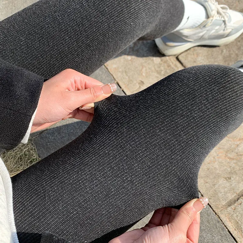 

Women's Grey Tights Winter Thicken Warm Thermal Stockings Pantyhose Lingerie High Elastic Waisted Slim Sexy Hosiery Leggings