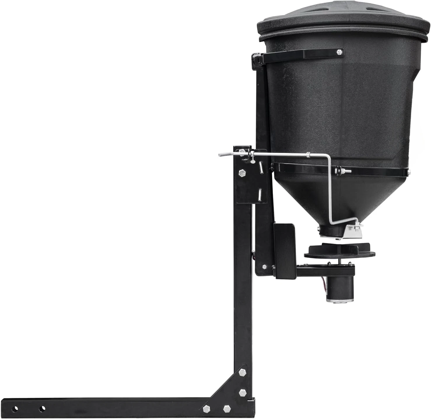 For Salt, Grass Seed, Fertilizer, Deer Feeder Seed and More, 150 lb. Capacity with Lid, UTV All Season Spreader