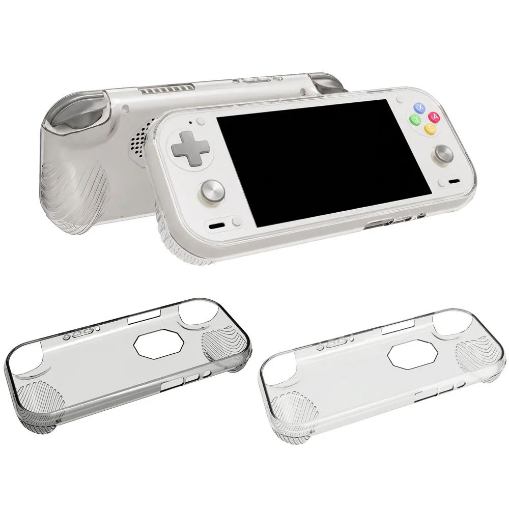 Protective Case Sleeve for ANBERNIC RG 55G1 Game Console, Slim TPU Clear Cover Shockproof Full Protection Soft Skin Shell