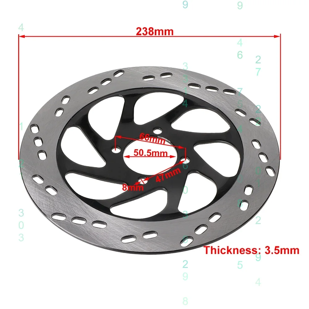 Motorcycle 240mm 4-Hole Front Brake Disc for EN125 EN150 Off-Road