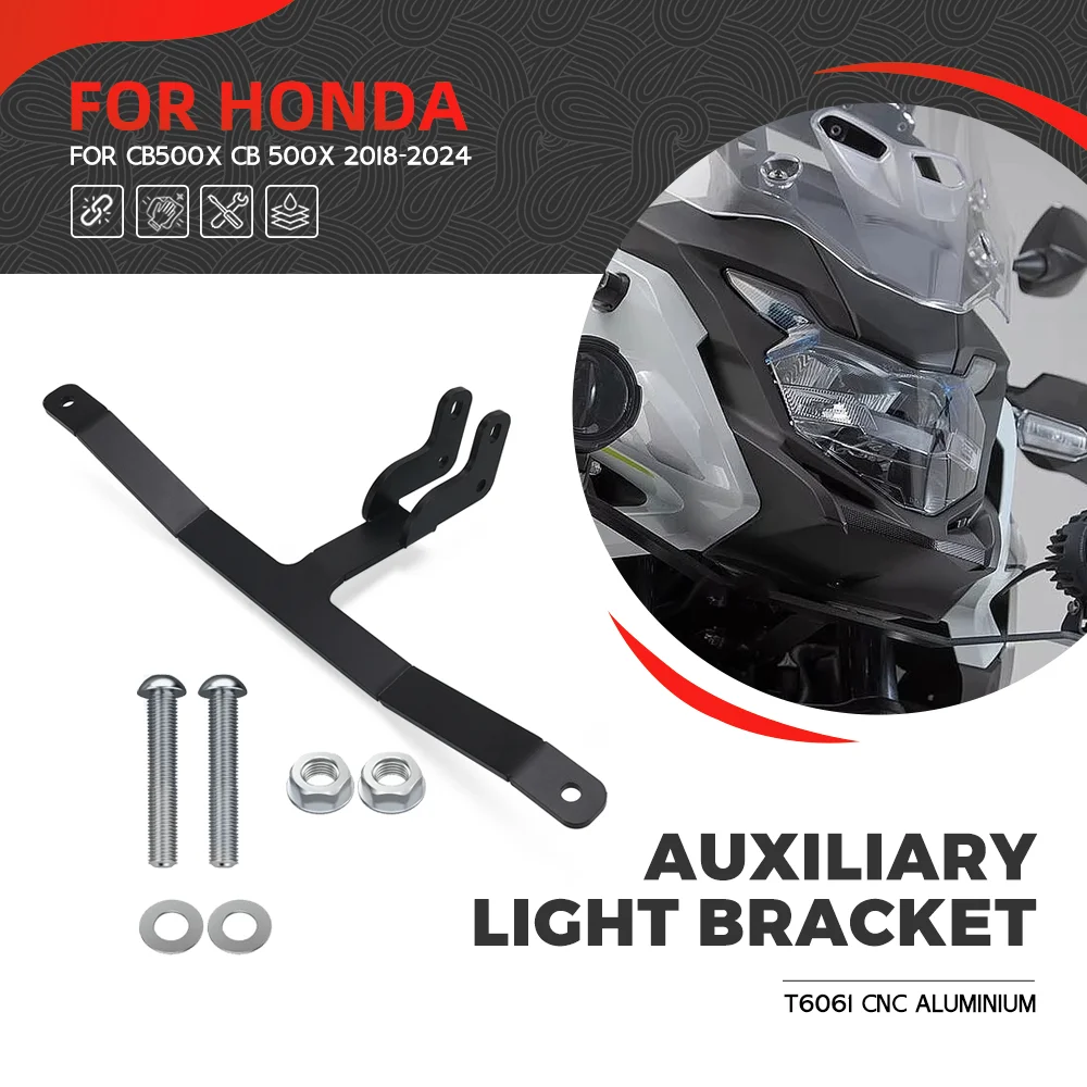 

For HONDA CB500X 2018-2019-2020-2021-2022-2023-2024 Motorcycle Auxiliary Fog Light Mounting Brackets Spotlight Holder CB 500X