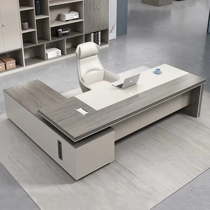 

Modern Floor Luxury Office Desk Aesthetic Drawers Reception Organizer Computer Desk Executive Modern Mesa Escritorio Furniture