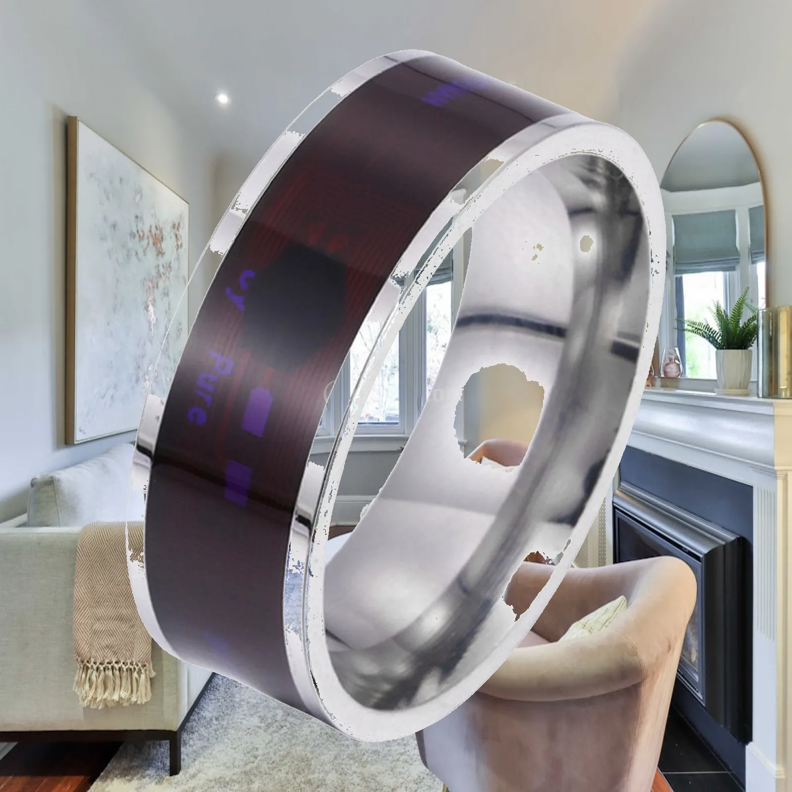 Intelligent Wearable Ring Smart Home Intelligent Display Ring for Daily Use Card Recharge Phone Smartphone Unlock Teen Girls