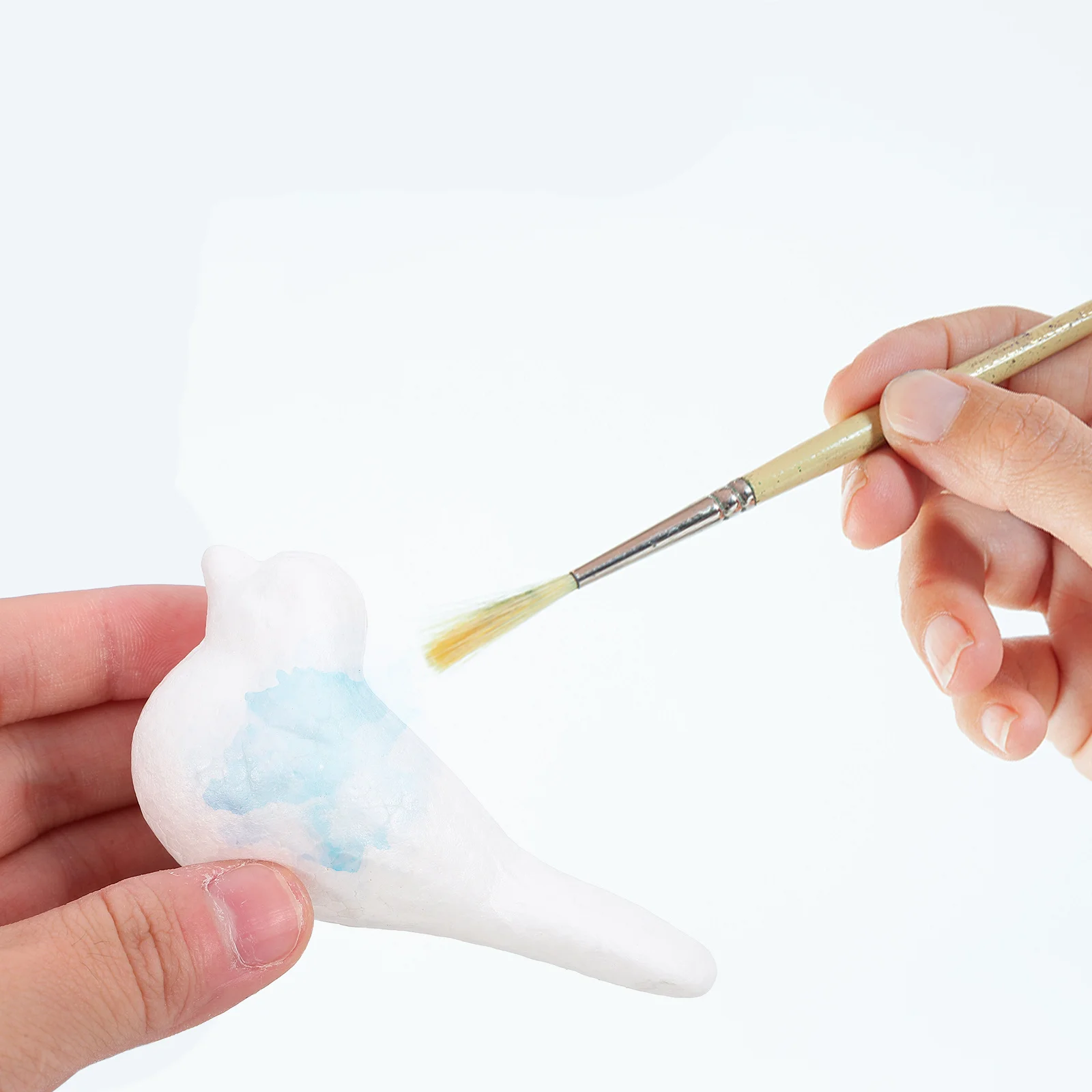 

12Pcs Unfinished Foam Birds for DIY Craft Projects Bird Shape Models Lightweight Decorative Props for Party Decoration