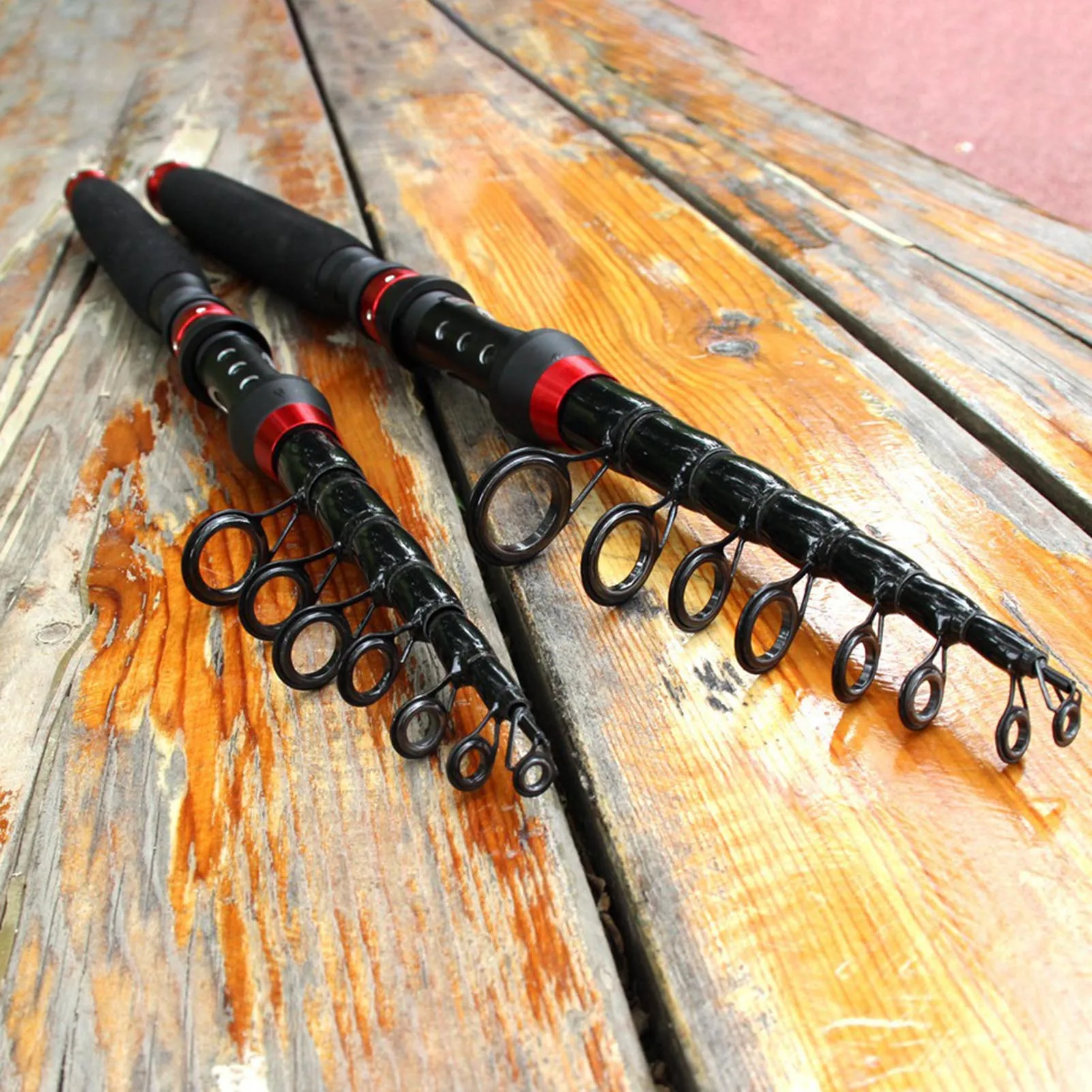 

1.8-3.0m Fishing Rod Portable Ultra Short Sea Pole For Bass Bream Pike Extended Handle Hard Carbon Fishing Rod Fishing Gears