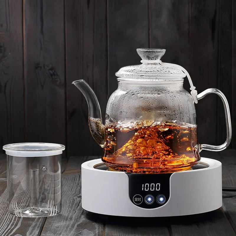 

Glass teapot electric ceramic stove tea boiler steam teapot kettle tea set steam