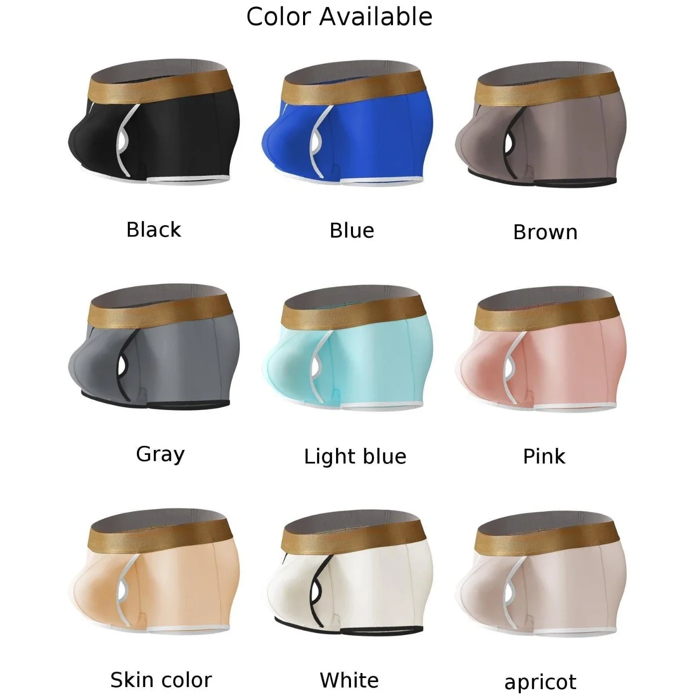 Boxer respirant en soie glacée pour homme, slip séparé, grande taille, pochette bombée, sous-vêtements d'été