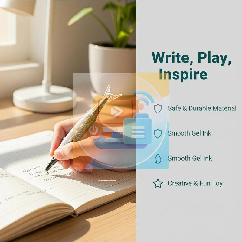 Cute Ocean Fish Gel Pen, Novelty 0.5mm Kawaii Writing Pen, Creative Stationery Gift for School Office Supplies