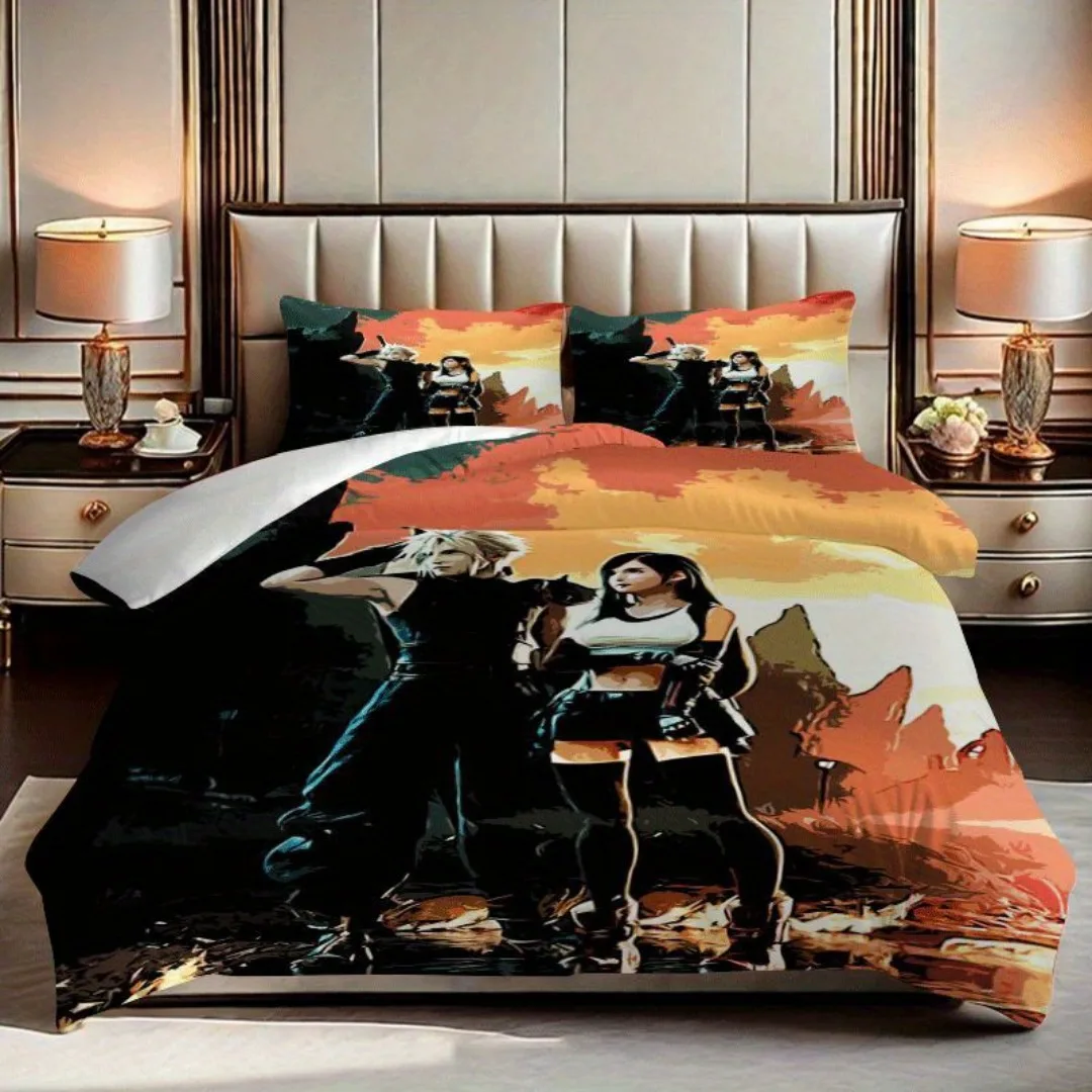 2/3pcs, Jesus Christ Heavenly Light Divine Grace Faith Hope Lovequilt Cover Set with Printed Pattern, Quilt Cover Set