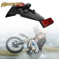 Motorcycle Tail Light LED Fender Rear Fender Tail Light Brake Stop Lamp License Plate Light Off-Road Motocross Dirt Bike