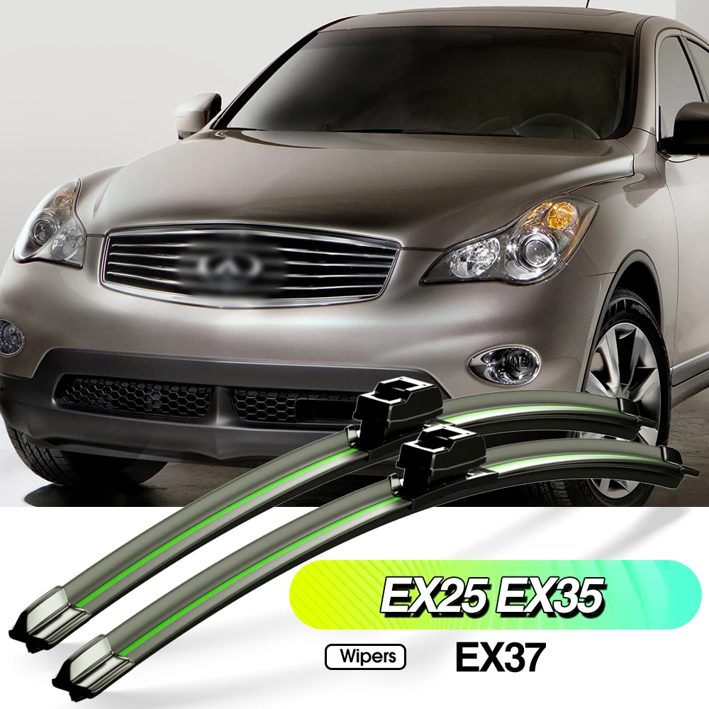 

For Infiniti EX25 2009-2013 EX35 2007-2011 EX37 2013-2014 2pcs Front Windshield Wiper Blades Accessories Windscreen Window