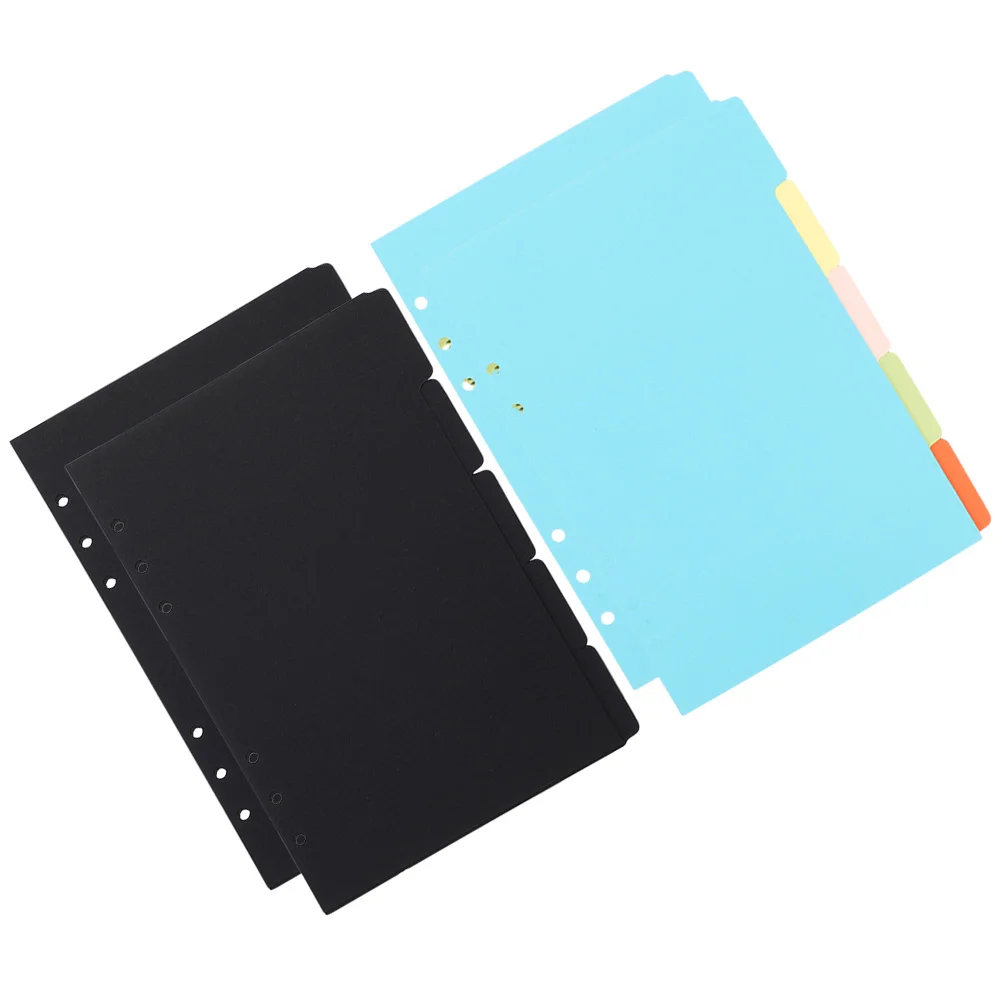 4 Sets Detachable Binder Dividers Index Label Points Separator Page for Notepad