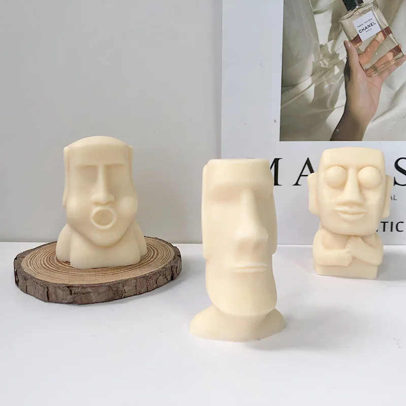 

Stone Sculpture Candle Silicone Mold for Handmade Chocolate Decoration Gypsum Aromatherapy Soap Resin Candle Silicone Mould
