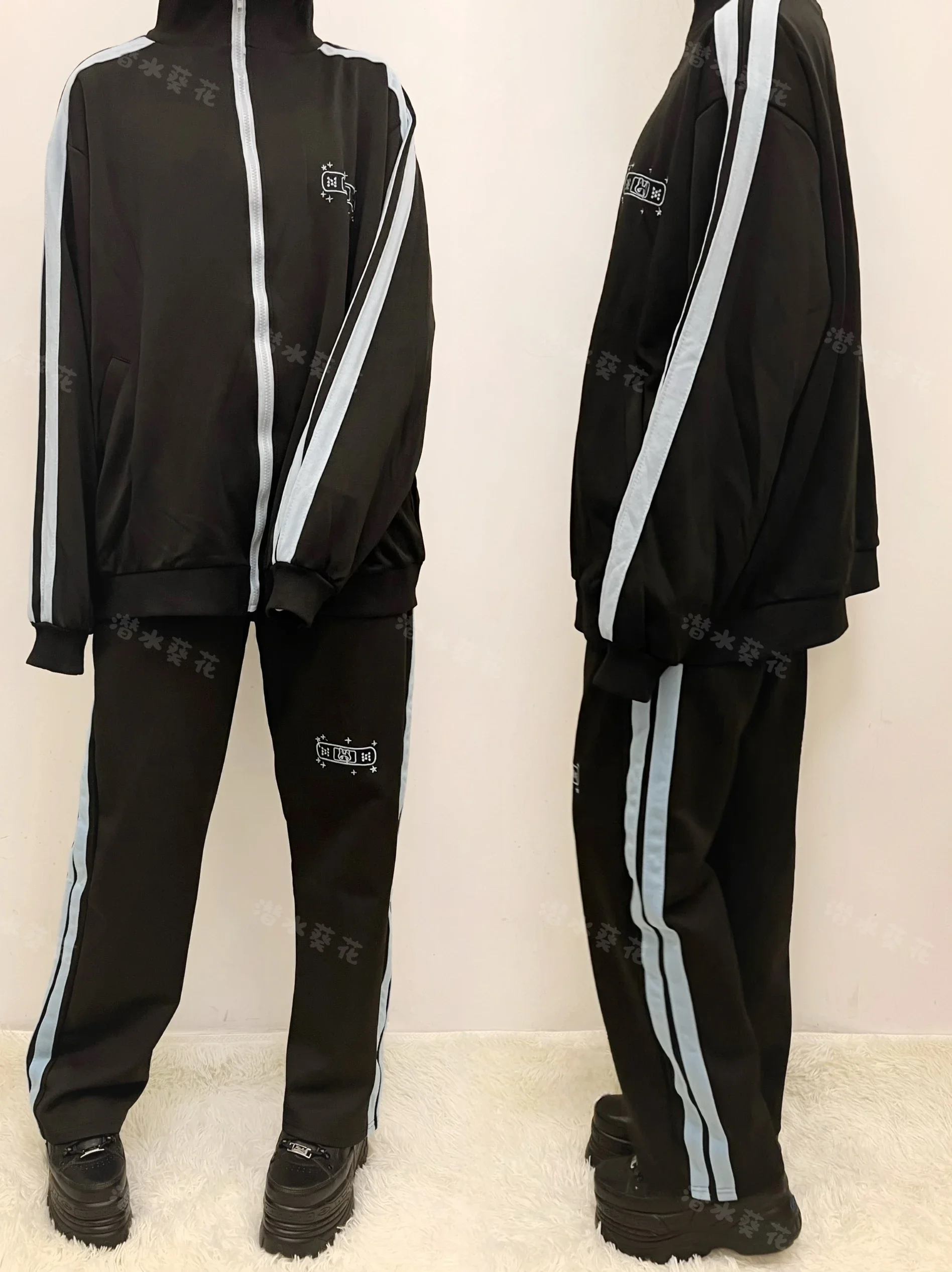 

Модные свободные повседневные брюки Y2K Fashion Academy Wind Seconds-dimensional Sweet Cute Sweatpants Толстовки с капюшоном для мальчиков и девочек Брюки