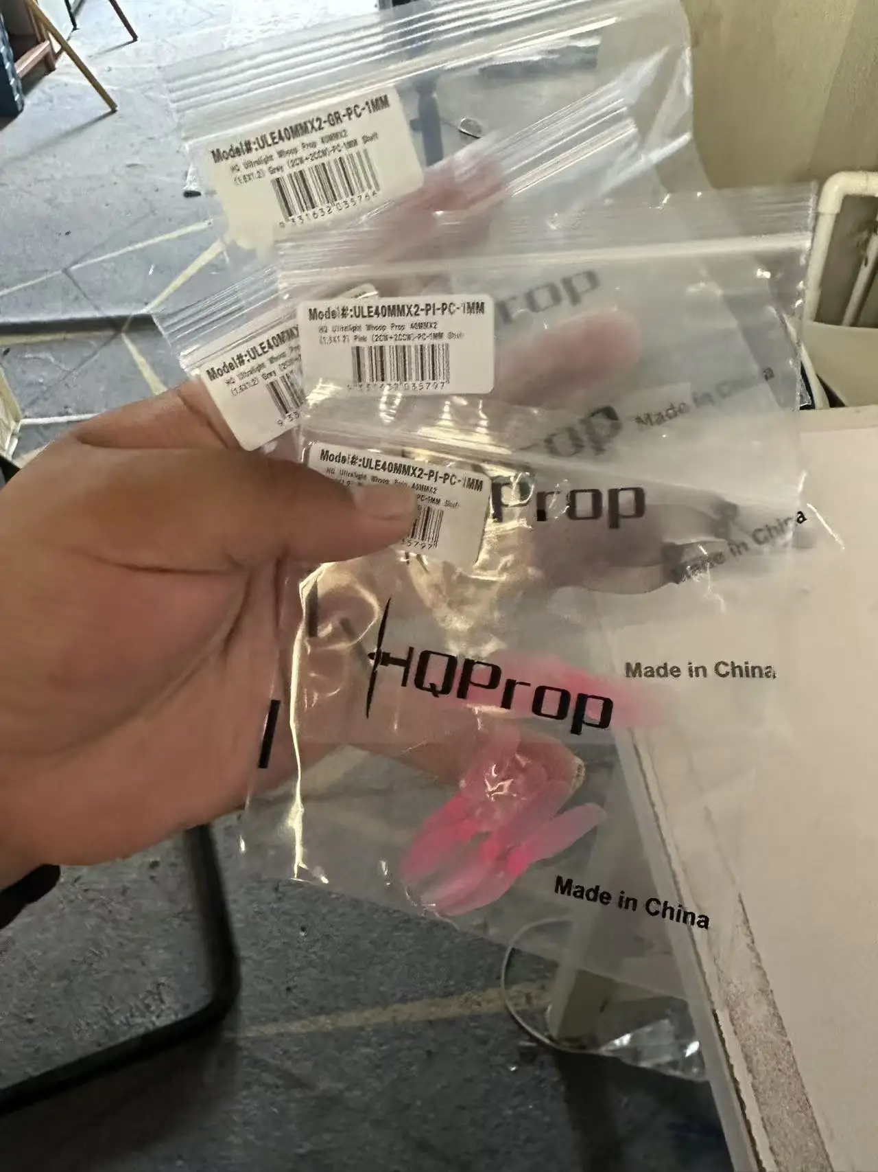 Hq Prop 40mmx2(1.6x1.2) 40mm 2-blade Propeller 1.0mm Shaft for Moblite7 Whoop Rc Drone Fpv Racing Replace Accessories