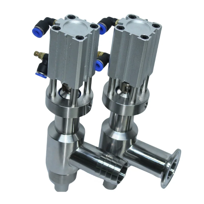 304 Stainless Steel Pneumatic Filling Valve Filling Head DN16 DN25 DN34 DN45 Dual‑Use for Paste Liquid Filling Machine SparePart