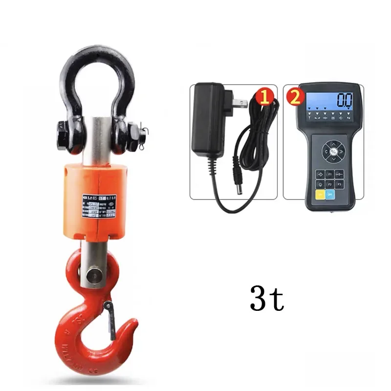 digital crane scale portable Industrial lifting Scale crane scale With Wireless Handheld Meter 3T/3000kg OCS