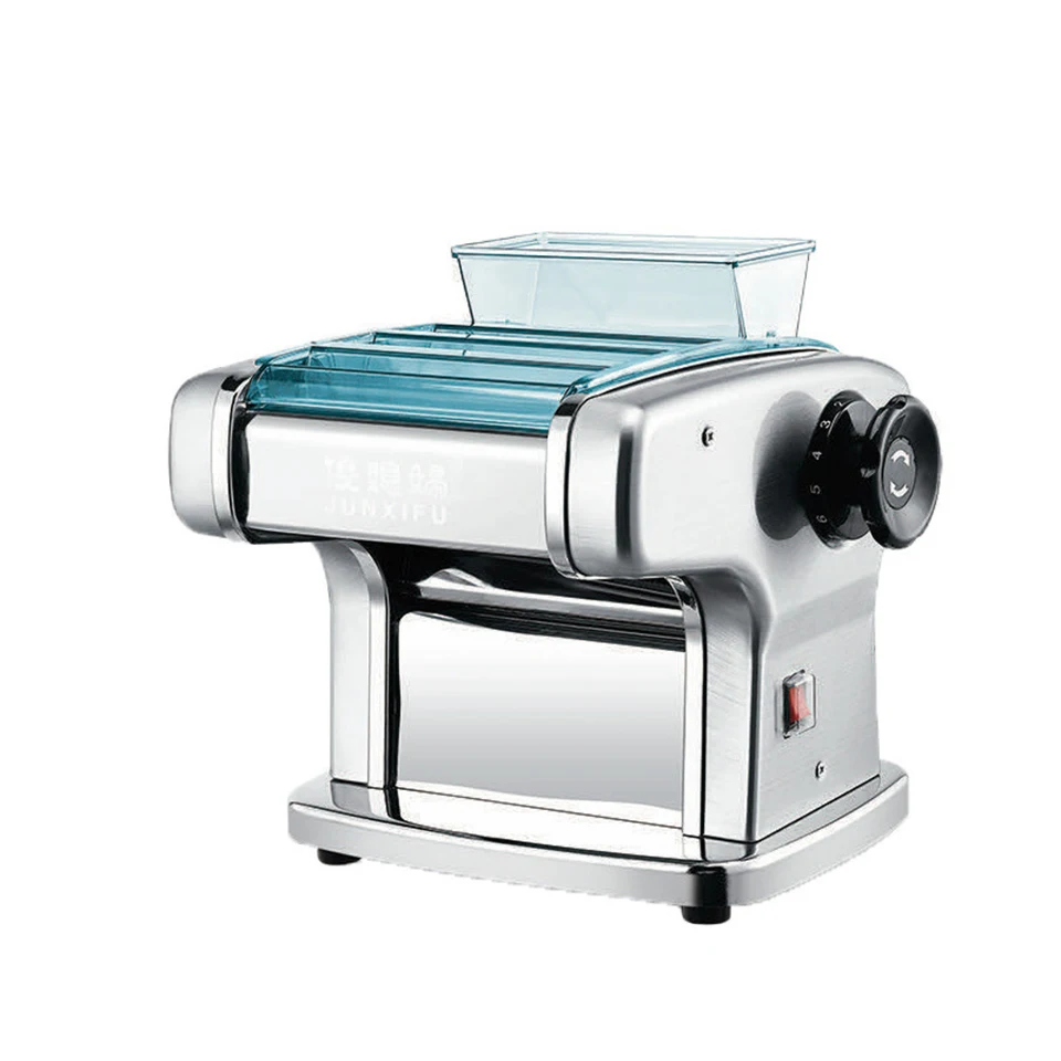 Máquina eléctrica para Pasta de uso doméstico FKM150-2, con prensa de masa y rodillo de acero inoxidable para espaguetis y fideos caseros