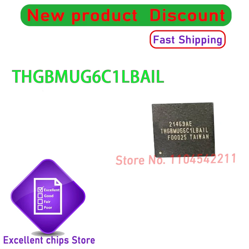 THGBMUG6C1LBAIL THGBMUG6C1 BGA153 5PCS~10PCS/LOT