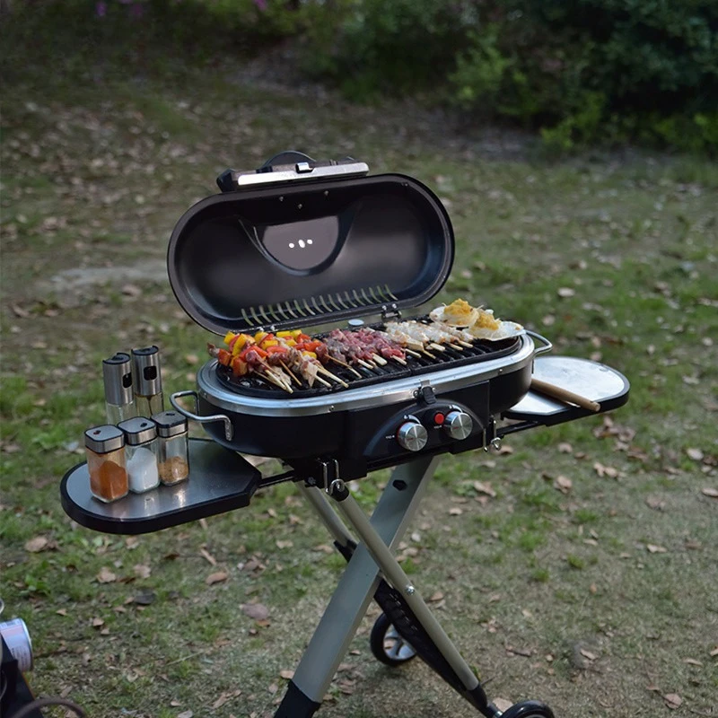 Outdoor draagbare gasoven met dubbele vlam